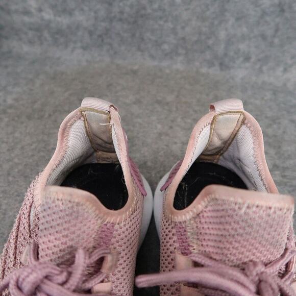 Work Shoes Womens 38 Steel Toe Safety Knit Active Casual Pink Lace Up Comfort - Picture 11 of 13